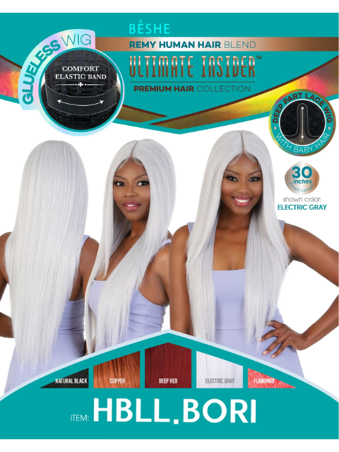 Beshe Ultimate Insider Collection Glueless Deep Part Lace Wig - HBLL.BORI