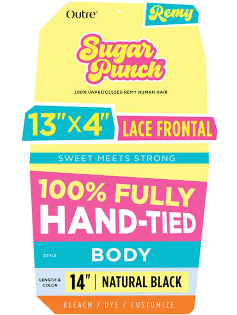 Outre SugarPunch 100% Unprocessed Human Hair- 13x4 HD BODY Lace Closure