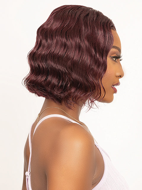 Janet Collection 100% Human Hair Natural Deep Part KAMEL Wig *SALE