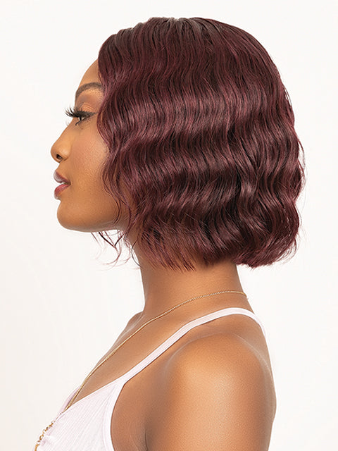 Janet Collection 100% Human Hair Natural Deep Part KAMEL Wig *SALE
