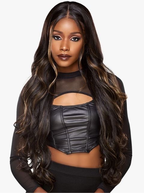 Sensationnel HexDoll 100% Premuim Fiber Glueless HEXDOLL_ARDEN" HD Lace Wig