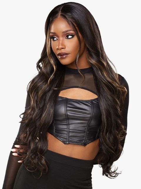 Sensationnel HexDoll 100% Premuim Fiber Glueless HEXDOLL_ARDEN" HD Lace Wig