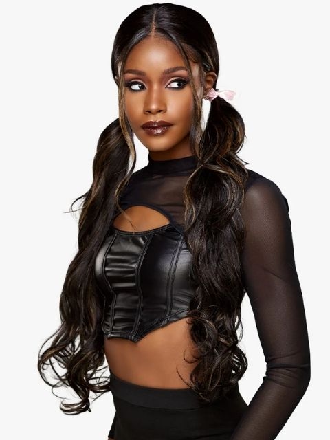 Sensationnel HexDoll 100% Premuim Fiber Glueless HEXDOLL_ARDEN" HD Lace Wig