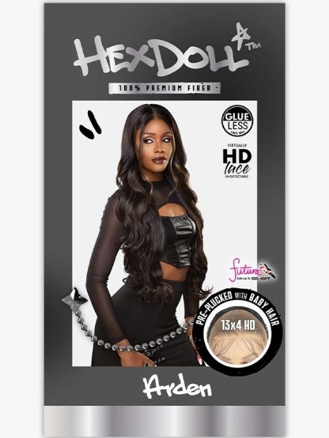Sensationnel HexDoll 100% Premuim Fiber Glueless HEXDOLL_ARDEN" HD Lace Wig