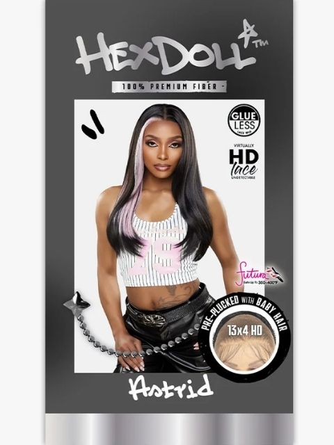 Sensationnel HexDoll 100% Premuim Fiber Glueless HD Lace Wig-HEXDOLL_ASTRID