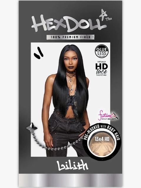 Sensationnel HexDoll 100% Premuim Fiber Glueless HEXDOLL_LILITH" HD Lace Wig