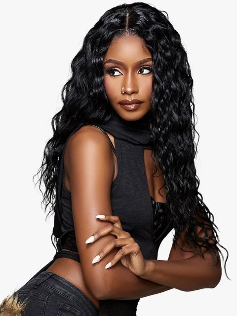 Sensationnel HexDoll 100% Premuim Fiber Glueless HEXDOLL_MORTICIA" HD Lace Wig