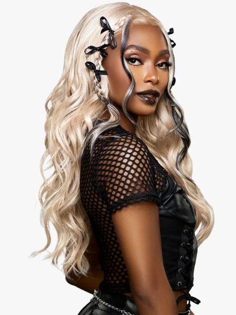 Sensationnel HexDoll 100% Premuim Fiber Glueless HEXDOLL_RAVEN- HD Lace Wig
