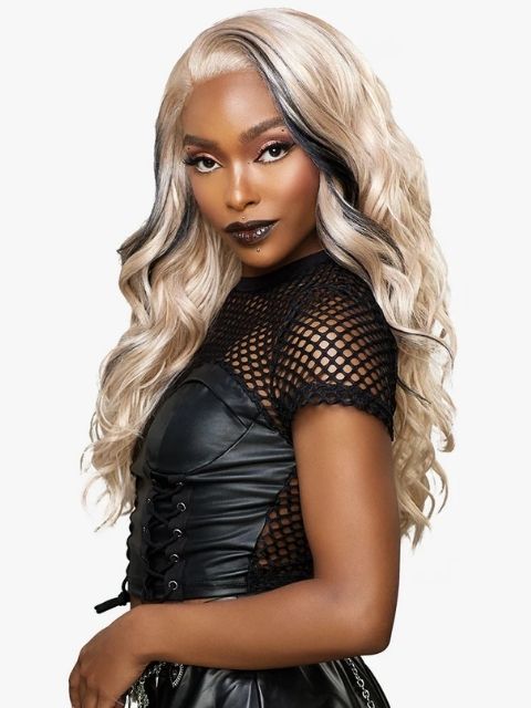 Sensationnel HexDoll 100% Premuim Fiber Glueless HEXDOLL_RAVEN- HD Lace Wig