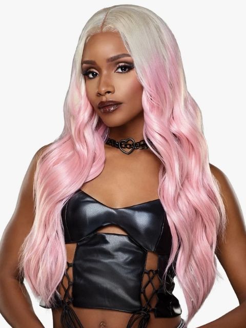 Sensationnel HexDoll 100% Premuim Fiber Glueless HD HEXDOLL_VEX" Lace Wig