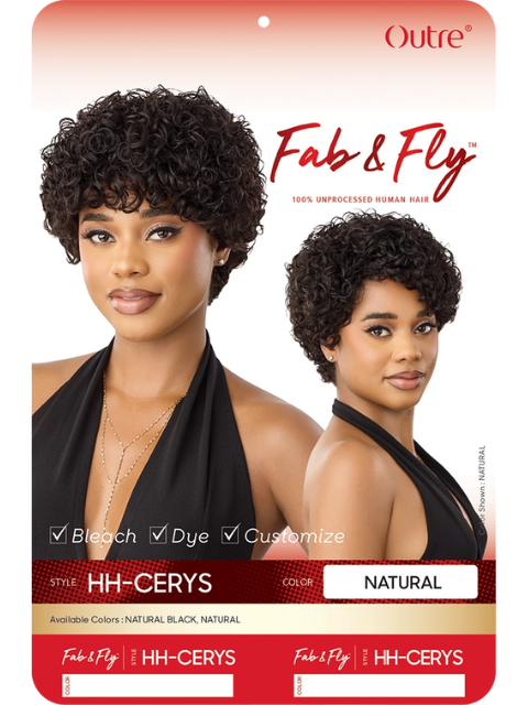 Outre Premium Fab & Fly Human Hair HH-CERYS Full Wig
