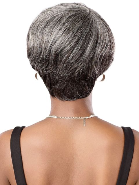 Outre Fab & Fly Gray Glamour 100% Human Hair Wig - HH-GALINA