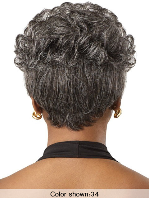 Outre Fab & Fly Gray Glamour 100% Human Hair Wig - HH-JOAN