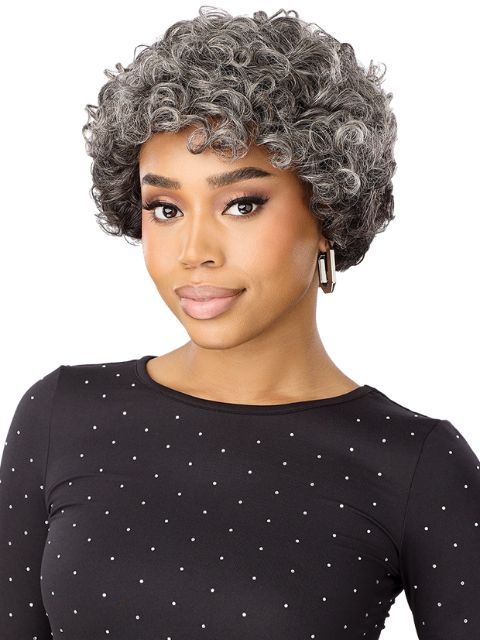 Outre Fab & Fly Gray Glamour 100% Human Hair Wig - HH-MARINI