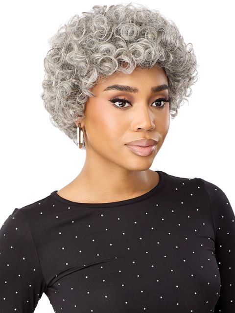 Outre Fab & Fly Gray Glamour 100% Human Hair Wig - HH-MARINI