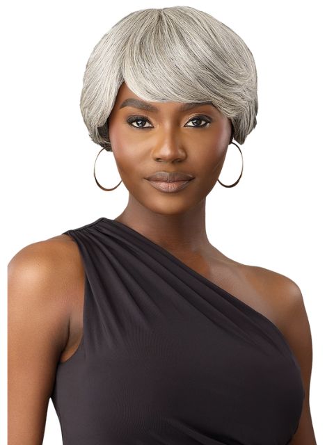 Outre Fab & Fly Gray Glamour 100% Human Hair Wig - HH-MIKAH