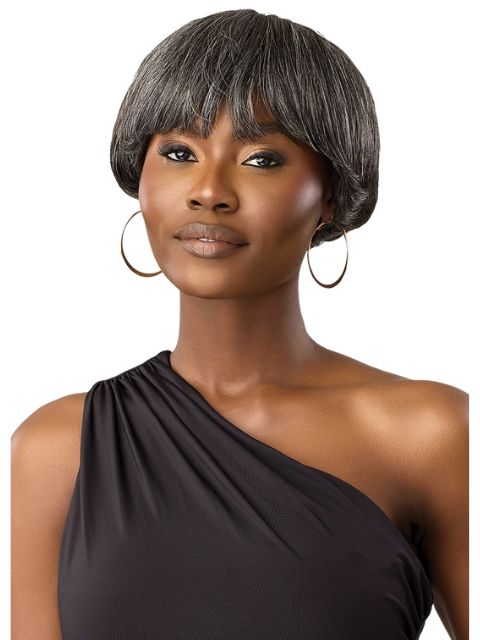Outre Fab & Fly Gray Glamour 100% Human Hair Wig - HH-MIKAH