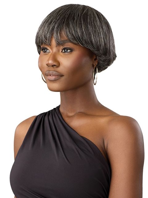 Outre Fab & Fly Gray Glamour 100% Human Hair Wig - HH-MIKAH