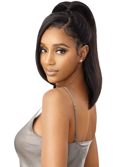 Outre My Tresses Black Label HD 13X4 Glueless   HH-VIRGIN STRAIGHT 14"Lace Front Wig