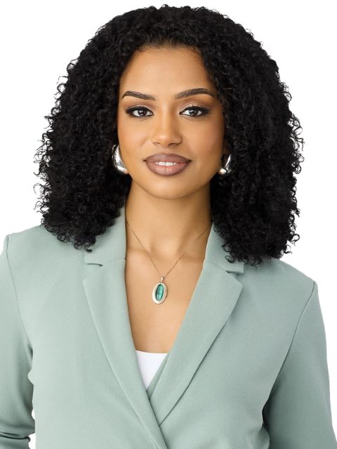Outre EverRoot 100% Unprocessed Human Hair HH-WATER CURLS 14"  Half Wig