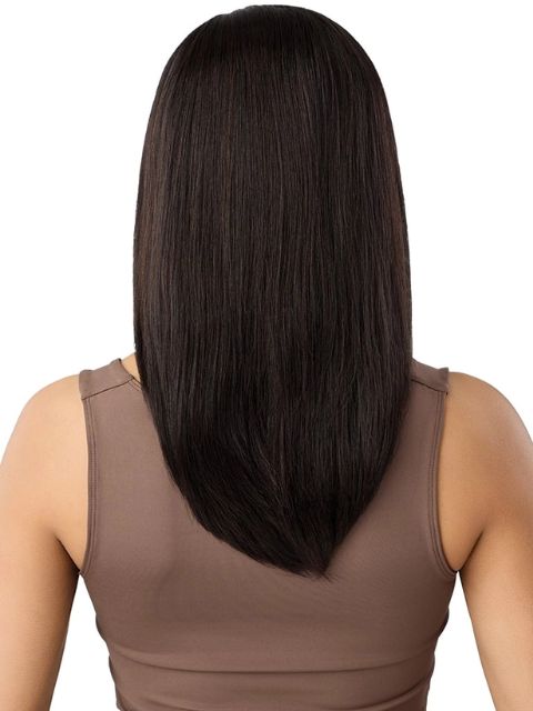 Outre EverRoot 100% Unprocessed Human Hair HH-YAKI STRAIGHT 18" Half Wig