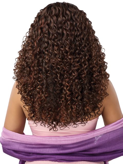 Outre Fully 100% Hand-tied 360 Flexilace 13x6  Human Hair Blend Lace Front Wig- HHB-ITALIAN CURLS 22"