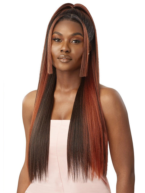 Outre  100% Human Hair Blend Airtied Wig HHB -SLEEK YAKI 28"
