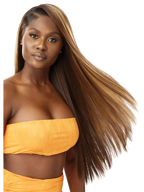 Outre  100% Human Hair Blend Airtied Wig HHB -SLEEK YAKI 28"