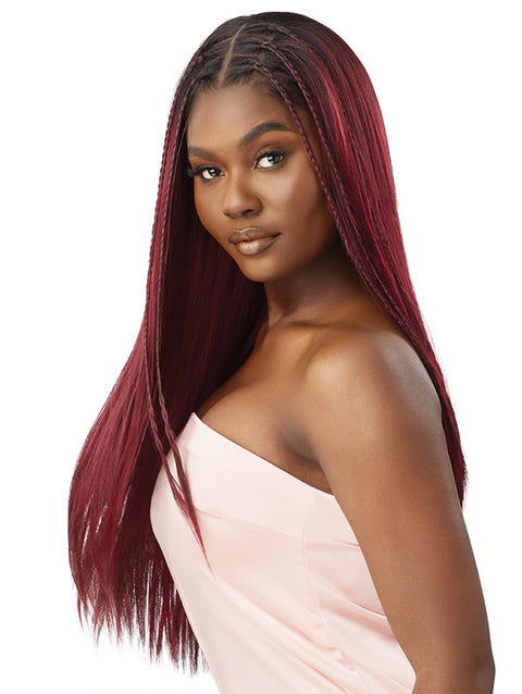 Outre  100% Human Hair Blend Airtied Wig HHB -SLEEK YAKI 28"