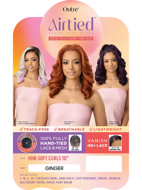 Outre Airtied 100% Fully Hand-tied Wig HHB-SOFT CURLS 18