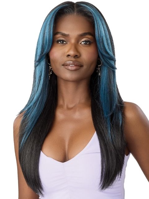Outre Airtied 100% Fully Hand-tied 13x6 Human Hair Blend  Wig- HHB-SOFT YAKI 24"