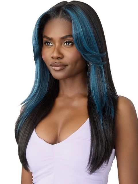 Outre Airtied 100% Fully Hand-tied 13x6 Human Hair Blend  Wig- HHB-SOFT YAKI 24"