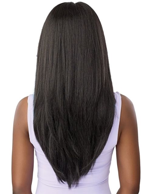 Outre Airtied 100% Fully Hand-tied 13x6 Human Hair Blend  Wig- HHB-SOFT YAKI 24"