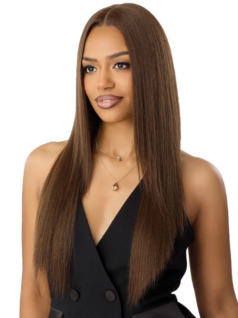 Outre Nueblend Fully Hand-tied 13x6 Human Hair Blend HB-STRAIGHT 26" Lace Front Wig