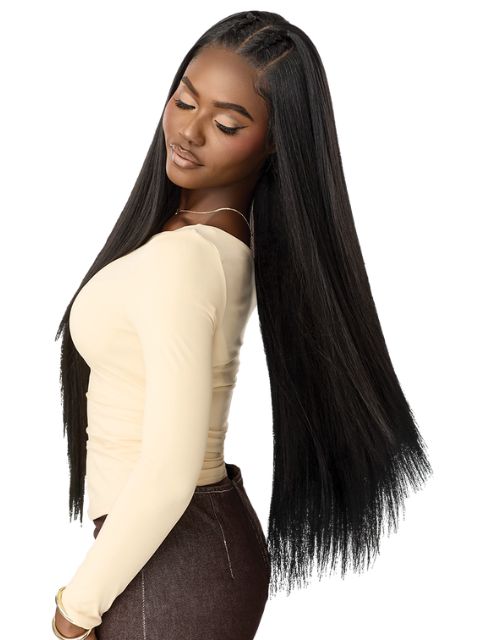 Outre Nueblend Fully Hand-tied 13x6 Human Hair Blend HHB-STRAIGHT 34" Lace Front Wig
