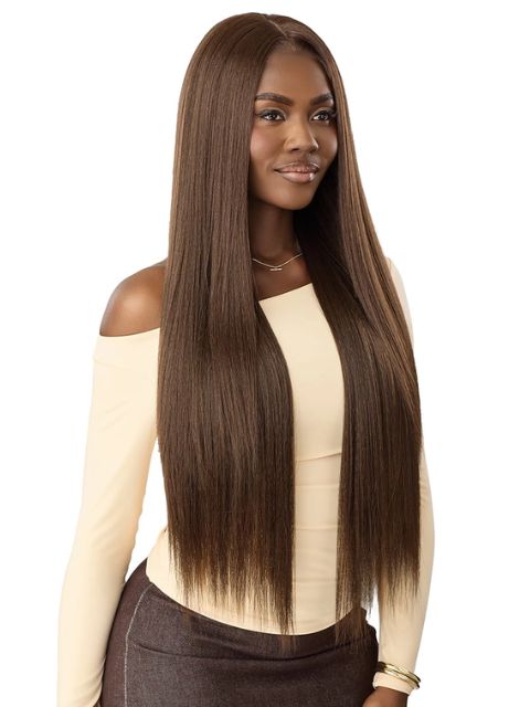 Outre Nueblend Fully Hand-tied 13x6 Human Hair Blend HHB-STRAIGHT 34" Lace Front Wig