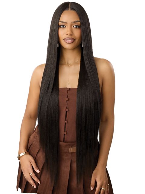 Outre Nueblend Fully Hand-tied 13x6 Human Hair Blend HHB-STRAIGHT 40" Lace Front Wig