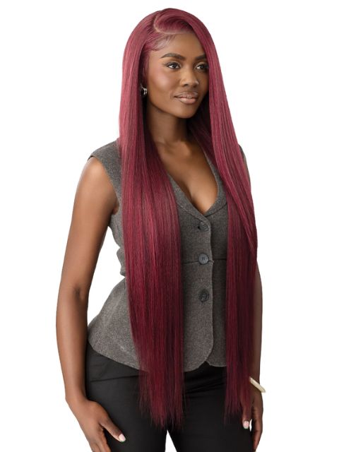 Outre Nueblend Fully Hand-tied 13x6 Human Hair Blend HHB-STRAIGHT 40" Lace Front Wig