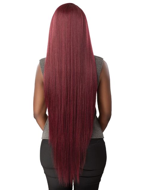 Outre Nueblend Fully Hand-tied 13x6 Human Hair Blend HHB-STRAIGHT 40" Lace Front Wig