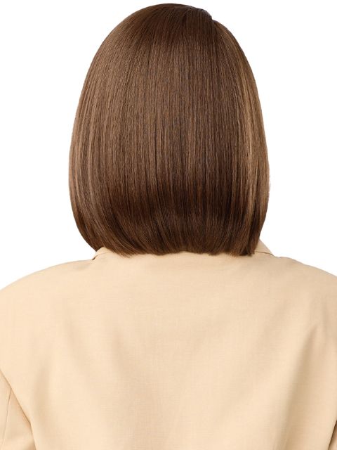 Outre Nueblend Fully Hand-tied 13x6 Human Hair Blend HHB-STRAIGHT BOB 12" Lace Front Wig
