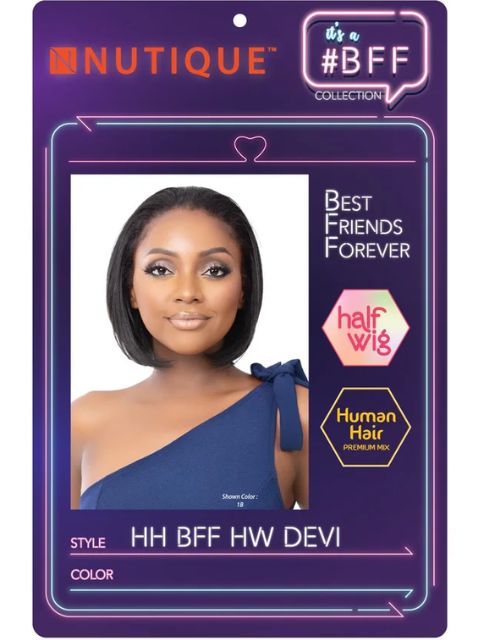 Nutique BFF Collection Human Hair Mix Half Wig HW DEVI"