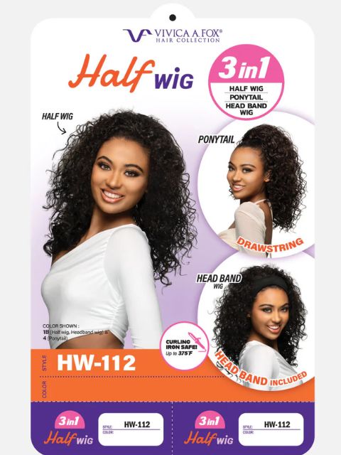 Vivica A Fox 3in1 Synthetic Hair Express HW-112" Half Wig