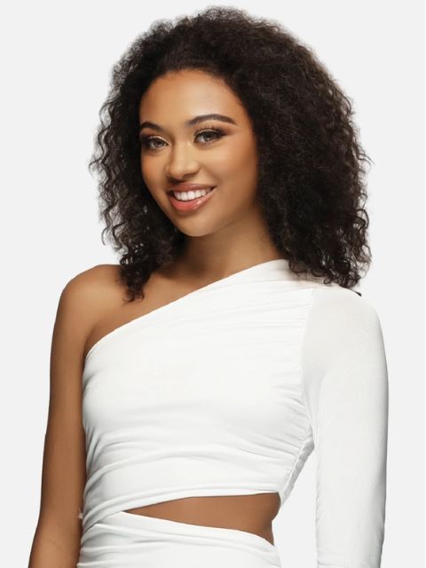 Vivica A Fox Black Rose 100% Unprocessed Human Hair 3in1 Half Wig- HW-412