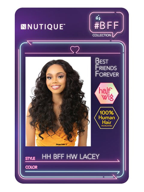 Nutique BFF Collection 100% Human Hair Mix Half Wig - HW LACEY