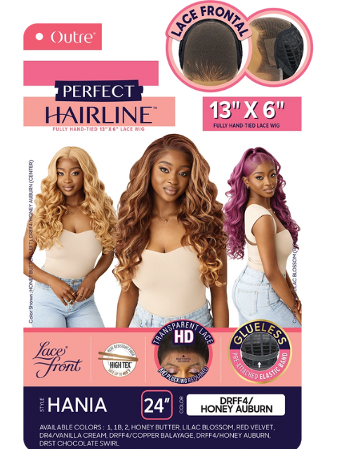 Outre Perfect Hairline Fully Hand-Tied 13X6  HD Lace Front Wig  HANIA"