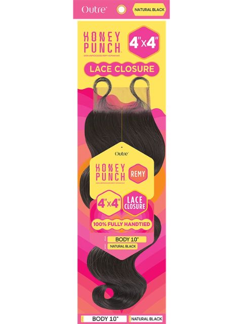Outre HoneyPunch 100% Unprocessed Human Hair 4x4 HD Lace Closure- BODY"
