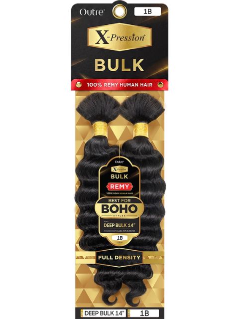 Outre X-Pression 100% Human Hair  HUMAN BULK-REMY DEEP BULK Braids