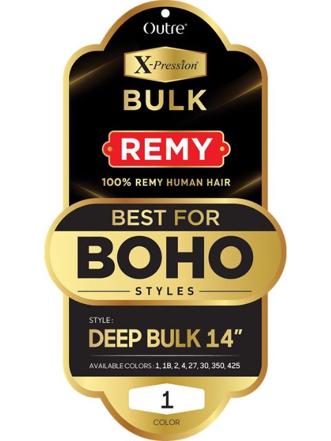Outre X-Pression 100% Human Hair  HUMAN BULK-REMY DEEP BULK Braids