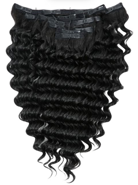 Nutique Illuze ClipQue Hair Extension Human Hair Mix HH CLIP-IN LOOSE DEEP 22 Clip-In