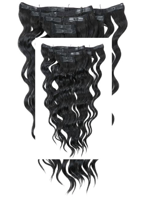 Nutique Illuze ClipQue Hair Extension Human Hair Mix HH CLIP-IN LOOSE DEEP 18 Clip-In
